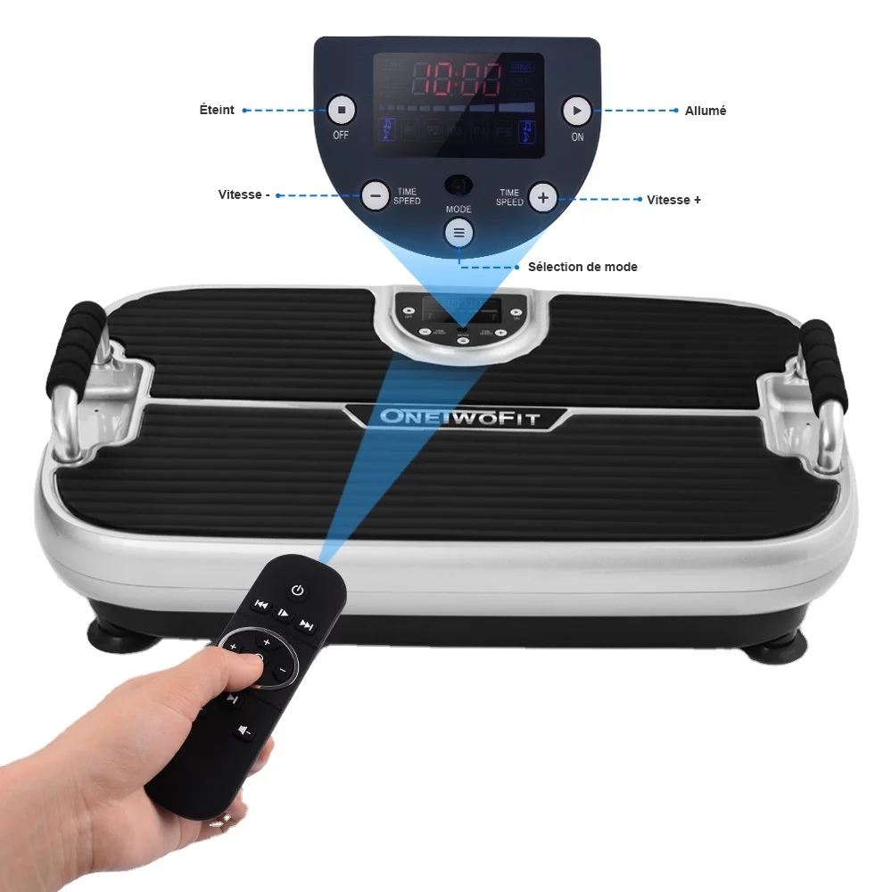 

Onetwofit Office Power Body Massage Foot Plate Vibrating Vibration Platform for Fitness Professional Platform Vibration Home
