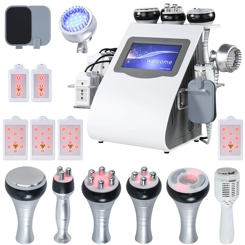 

New 9IN1 Cavitation RF Weight Loss RF Skin Lifting Lipo Laser EMS Vacuum Radio Frequency Body Shaping Ultrasound Cold Fat Reduce