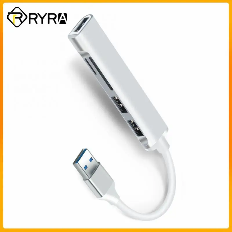 

RYRA Type-C HUB USB 3.0 Multiport Splitter Adapter With SD TF Ports Card Reader 5 In 1 Hub For Macbook Computer PC Accessories