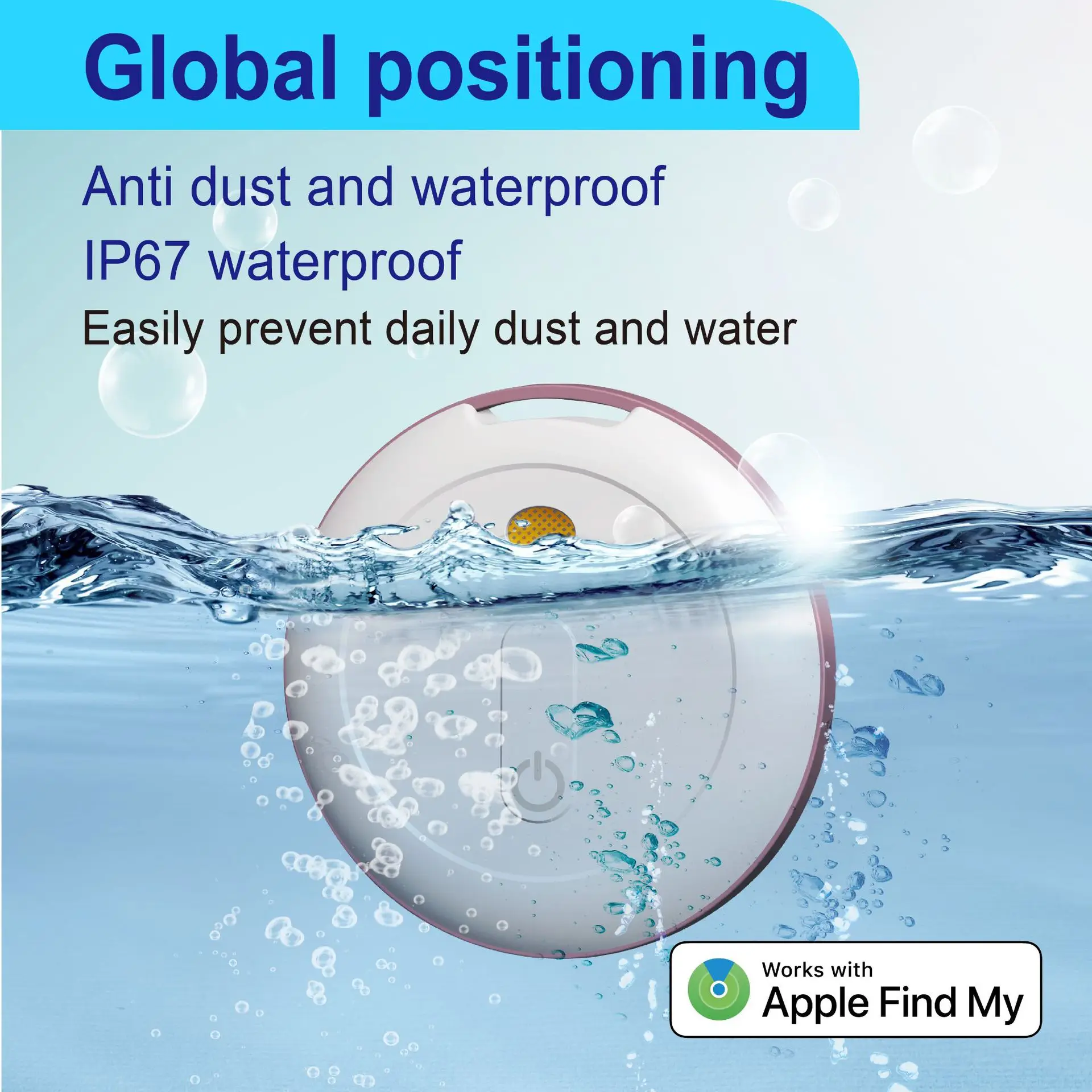 Фото CD P20 AirTag Умный Bluetooth-трекер для iPhone и Android, устройство против потери, локатор для кошелька, трекер для Xiaomi. №2