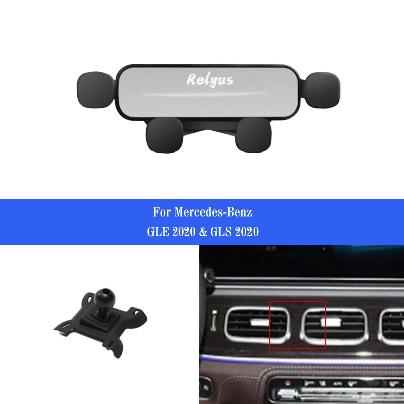 

Car Mobile Phone Holder Smartphone Mounts Holder Gps Stand Bracket for Mercedes Benz W166 GLE 2015-2019 GLS X166 2016-2019