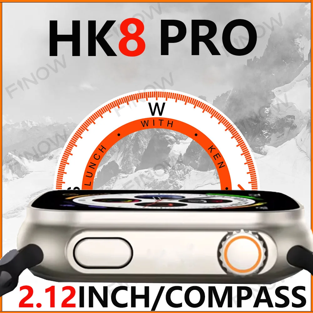 

HK8 Pro Max Ultra Smart Watch AMOLED 49mm 2.12Inch NFC Compass Smartwatch Sport Smartwatch for men women pk H11 Ultra plus