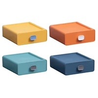 colorful desktop stackable organizer drawer storage box jewelry makeup container home office accessories
