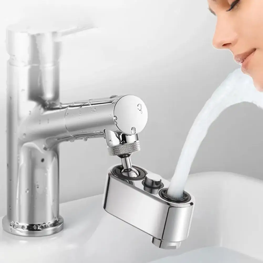 

Universal 1080° Rotary Extender Faucet Aerator Robotic Splash Plastic Washbasin Bathroom Arm Accessories Nozzle Faucets Bub Y6Q3