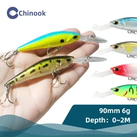 chinooklure 90mm 6g super magnet weight system long casting new model fishing lures hard bait 2019 quality wobblers minnow