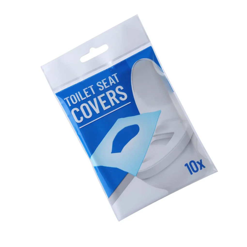 

10pcs Disposable Toilet Seat Cushion Portable Wood Pulp Bathroom Toilet Seat Cover Paper