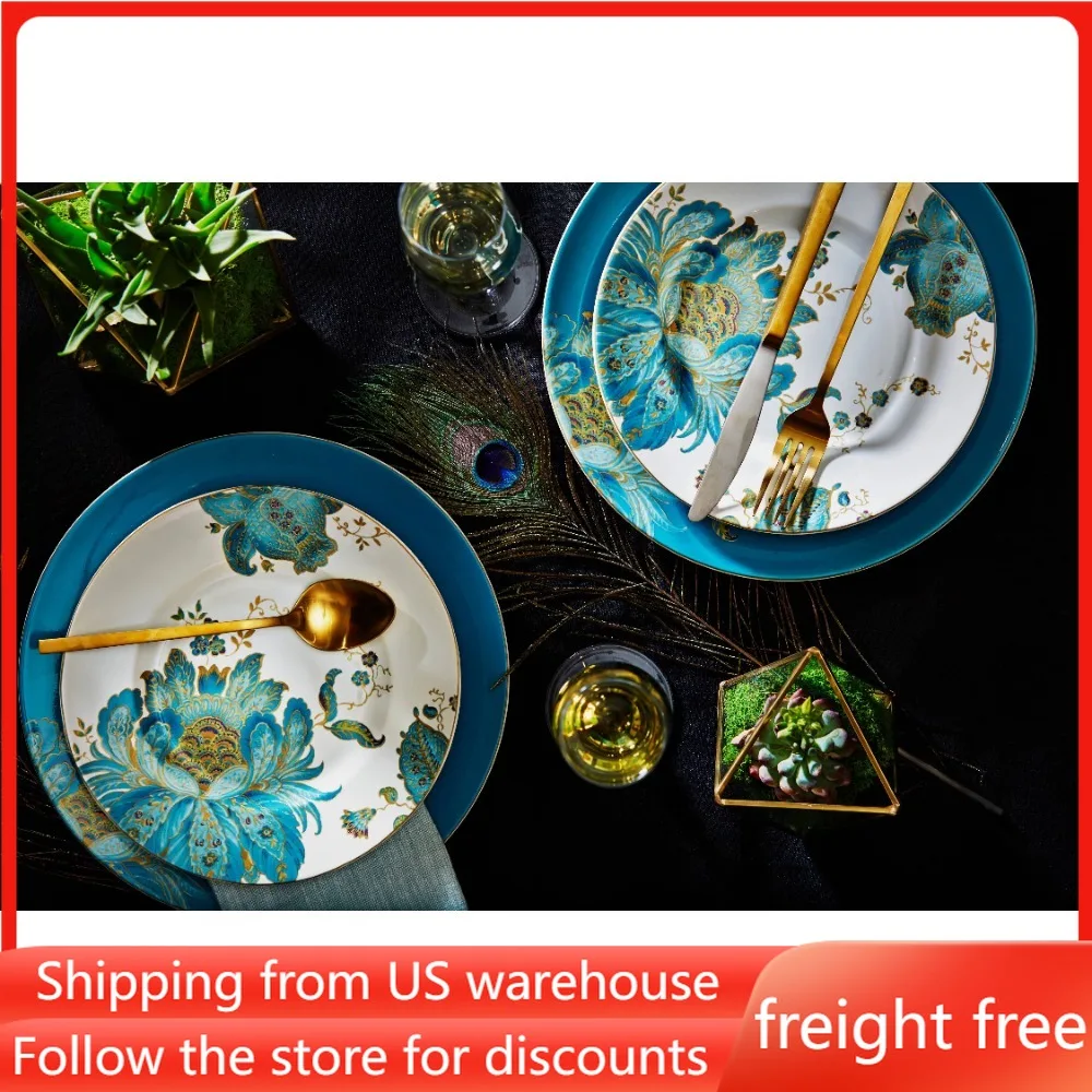 

Dish 16 Piece Dinnerware Set Dinner Plates Set Free Shipping Food Plate Ceramic Dishes to Eat Sets Tableware Kitchen Dining Bar
