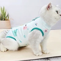 cat recovery suit cat after surgery recovery suit pet sterilization vest kittens physiological clothes soft home accessories
