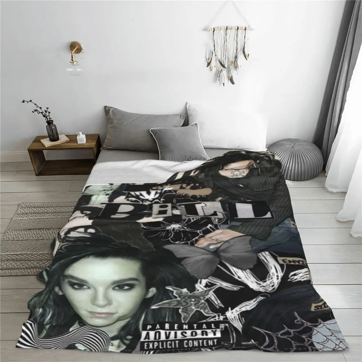 Плед музыкальный повязка Токио для отеля Фланелевое текстильное украшение