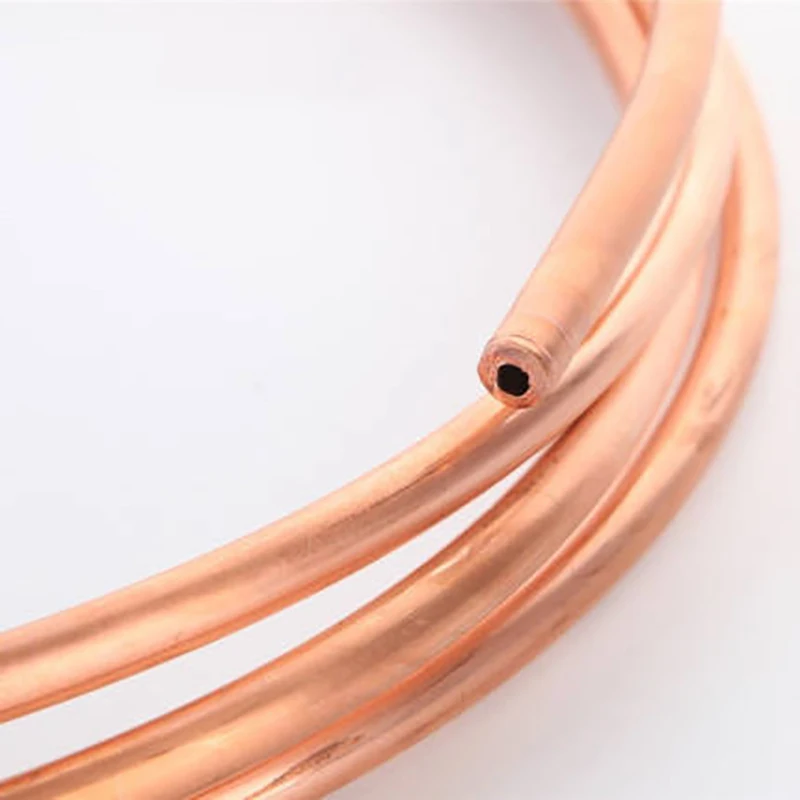 

1Meter OD 2.5-16mm Refrigeration Capillary Pipe Tubing Soft Copper Tubing Coil Tube Wall Thickness 0.5mm-1.5mm