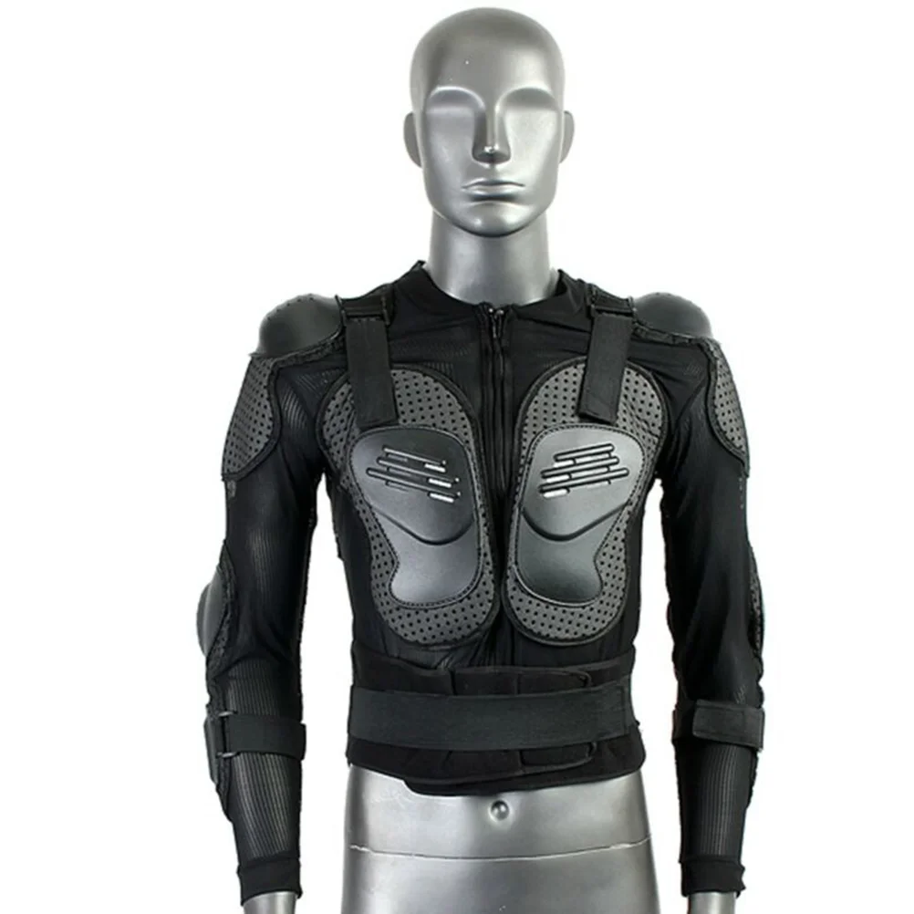 

Motorcycle Full Body Armor Spine Shoulder Protection Gear Riding Gear Size XL (Black)