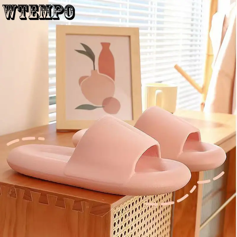 WTEMPO Cloud Soft Slippers Couple Home Outdoor Sandals Summer Beach Unisex Bedroom Shoes Flip Flops Thick Bottom Wholesale