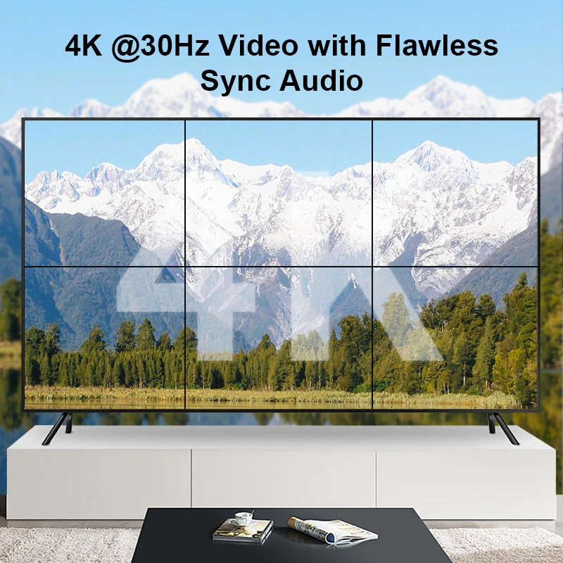 Фото Контроллер видеостены HDMI 2x3, процессор для сшивания видеоэкранов 4K HDMI, поддержка 2x3, 1x2, 1x4, 1x3, 2x1, 3x1, 4x1, 6-канальный видеопроцессор для телевизионных дисплеев №2