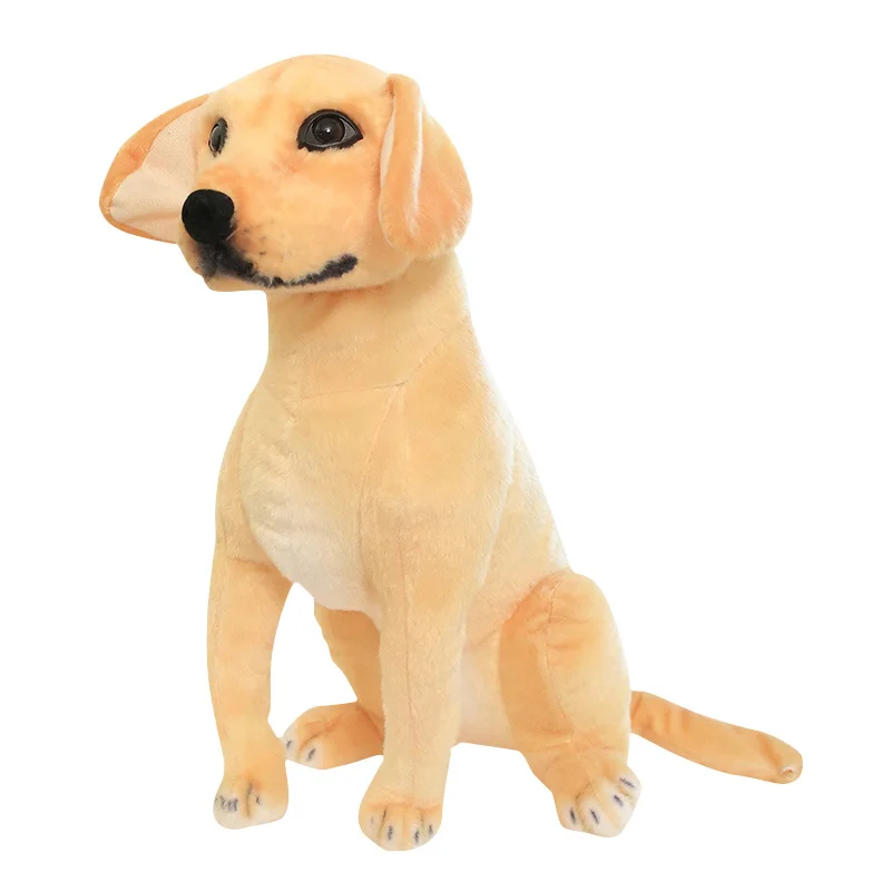 Cute Simulation Golden Retriever Dog Plush Toys Stuffed Lifelike Kawaii Animals Doll for Children Birthday Gift Room Decoration images - 6