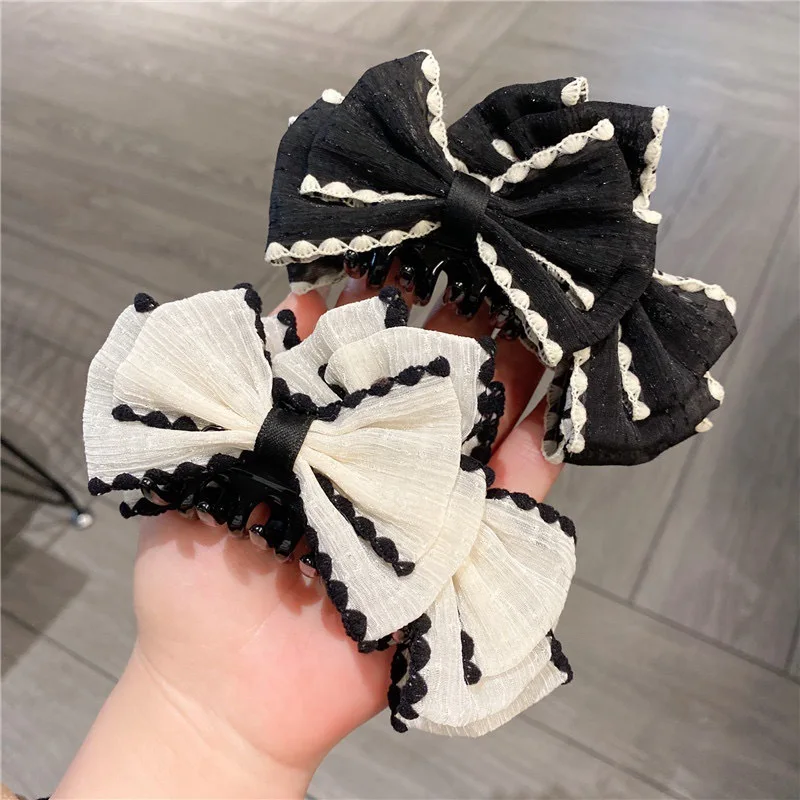 

Hair claws pins and clips accessories for women summer butterfly vintage bow popular catches trendy leading fashion Crab adults
