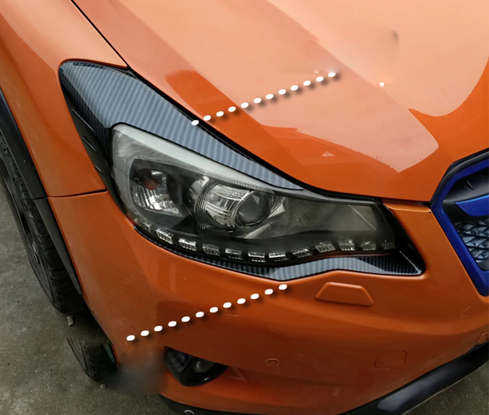 

Автомобильный Стайлинг ABS накладка на фару декоративная Обложка Наклейка отделка для Subaru XV 2012-2016 внешние наклейки запчасти
