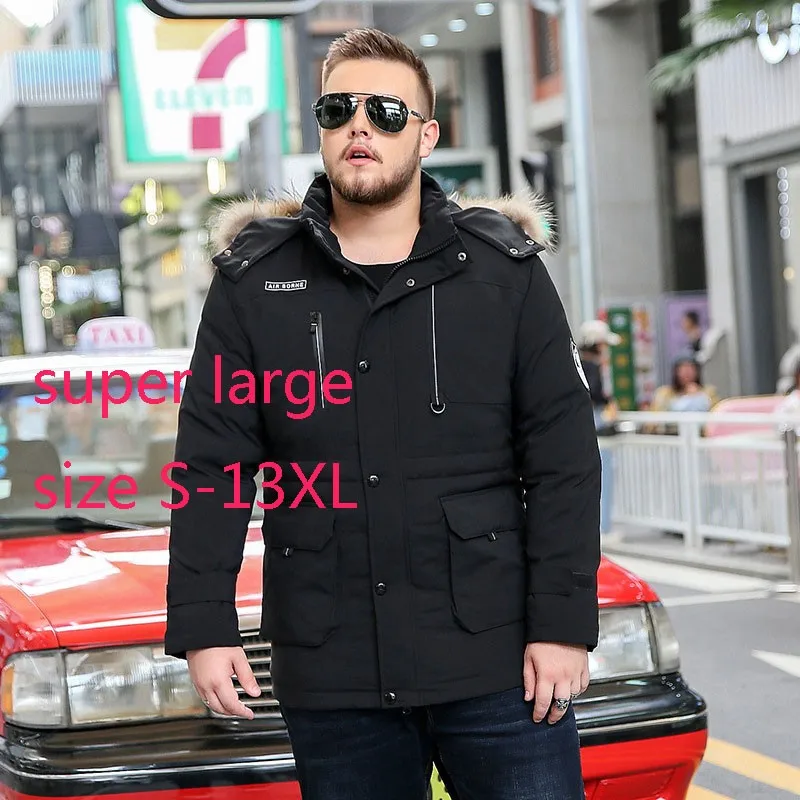 

New Arrival Winter Long Men Fashion Thickening Super Large Coat Casual Down Jacket Plus Size S-6XL 7XL 8XL 9XL 10XL 11XL12XL13XL