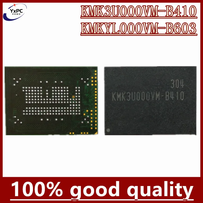 Флэш-микросхема с шариками, флэш-память KMK3U000VM B410 KMKYL000VM B603 16G BGA186 EMCP 16 Гб