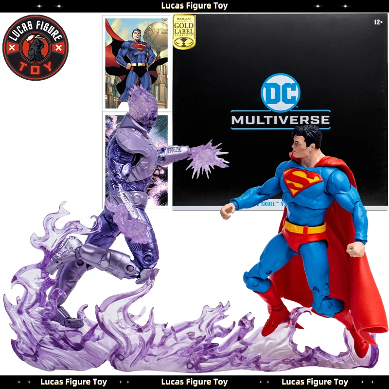 

In Stock Mcfarlane Comics Atomic Skull Vs. Superman 2-Pack (Gold Label) Dc Multiverse 7-Inch Scale Figure New Unopened