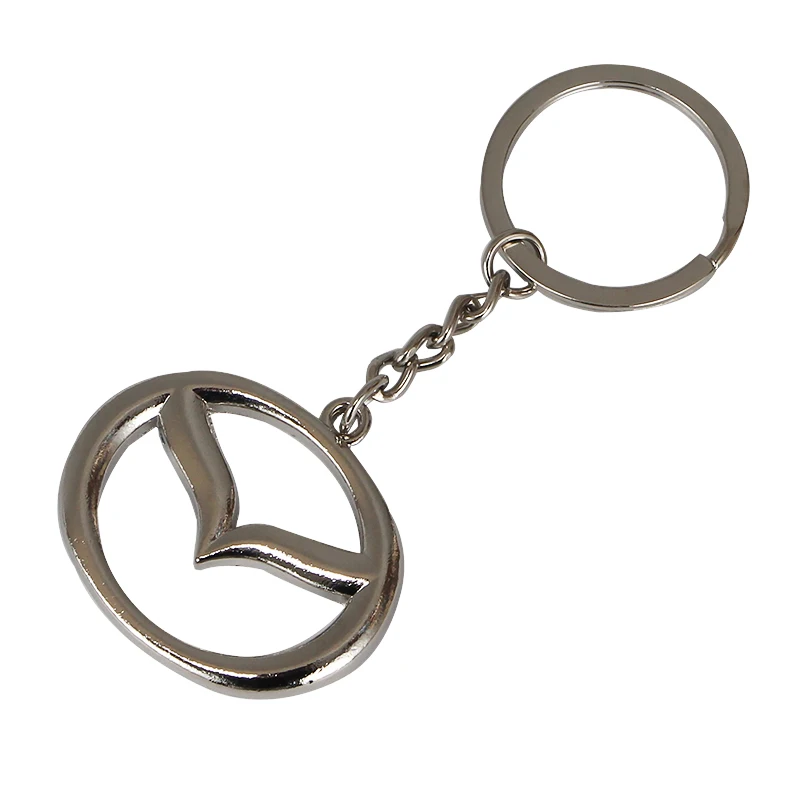 

3D Metal Car Key Ring For Mazda 3 5 6 323 626 RX8 7 MX3 MX5 CX5 Atenza Axela Emblem Keychain Auto decoration Accessories
