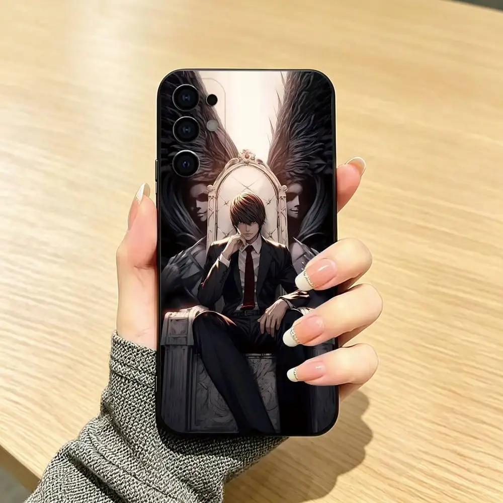 Фото Чехол для телефона Death Note Light Yagami для Samsung S25, S24, S21, S22, S23, S30, Ultra, S20, Plus, FE, мягкий силиконовый, черный №3