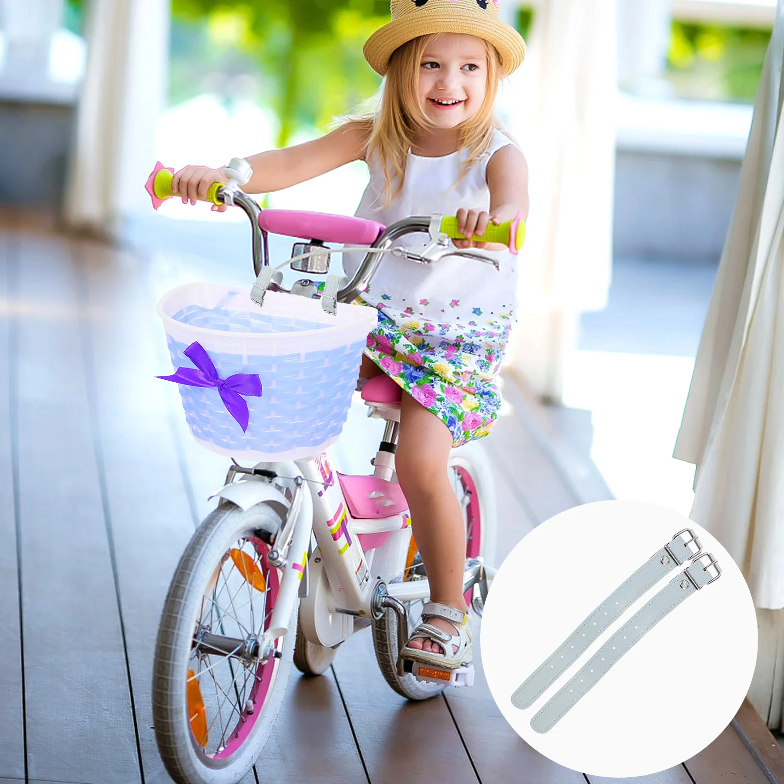 

Велосипедная корзина, велосипедный ремень, передние ремни, удобный ремень для хранения, Полиуретановая детская стойка для скутера