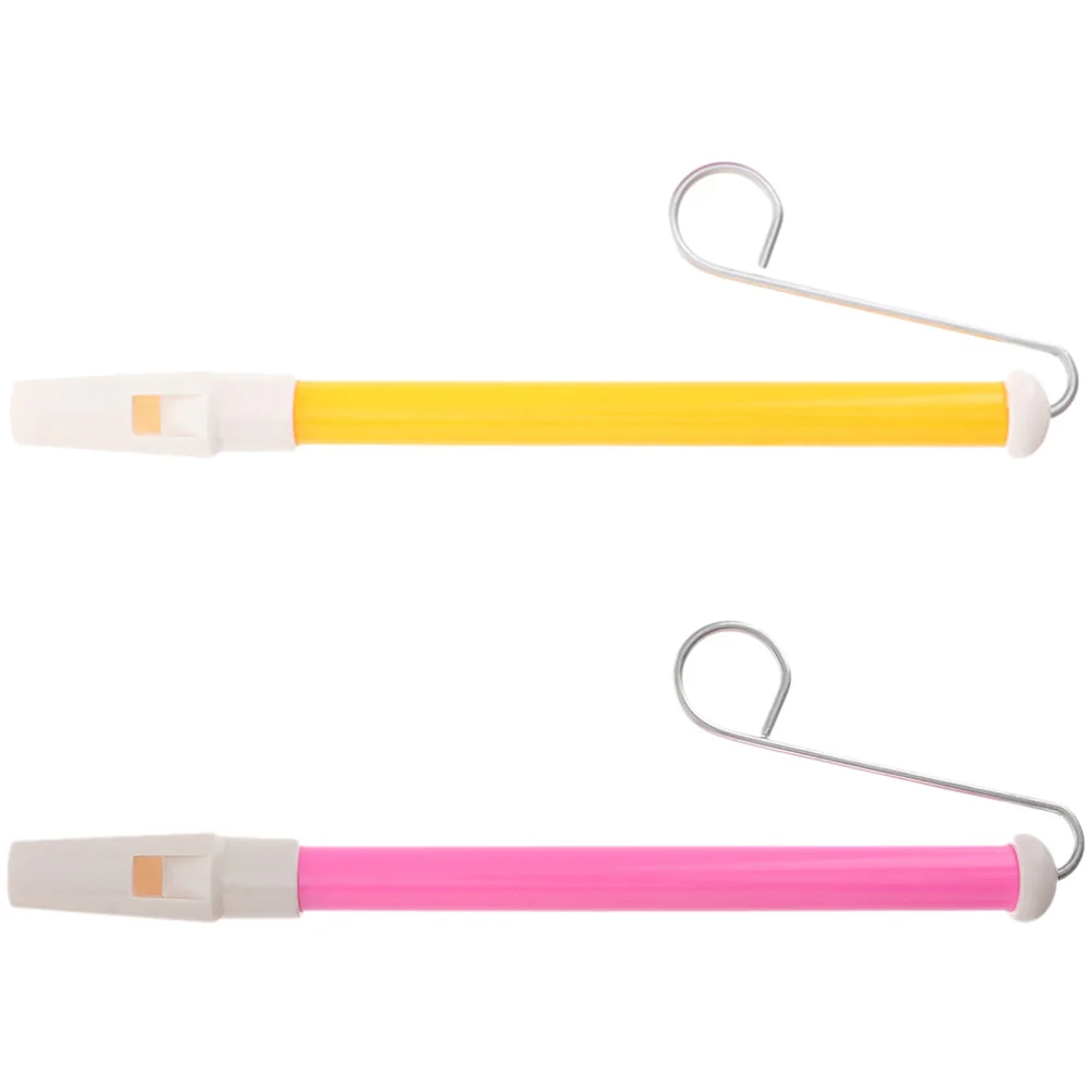 

2 Pcs Kids' Musical Instruments Sliding Blowing Flute Slide Whistle Toy Educational Learning Plaything Pvc Children
