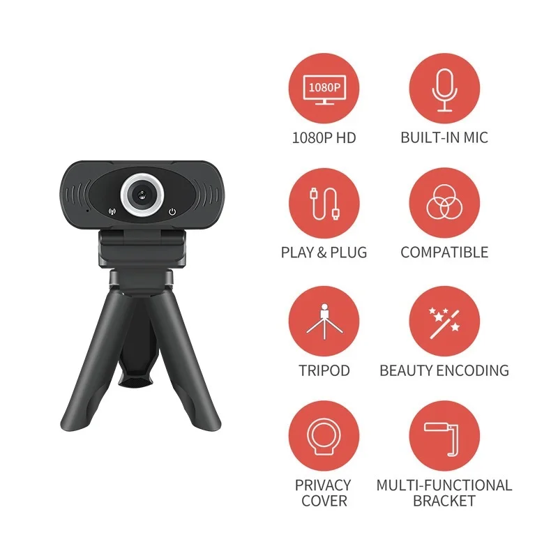 

Webcam 1080P Full HD Imilab Web Camera Built-in Microphone Rotatable USB Plug Web Cam For PC Computer Mac Laptop Desktop