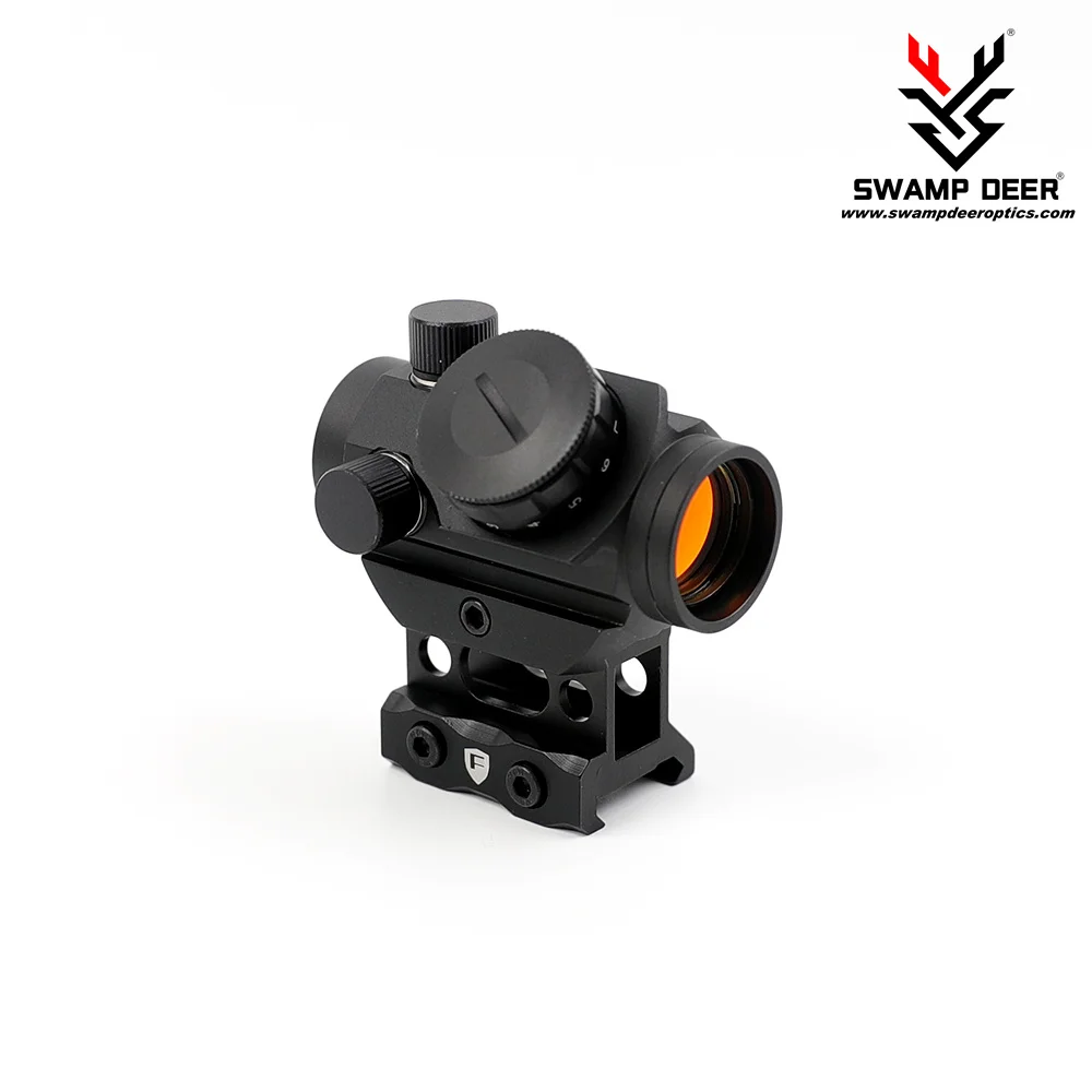 

SWAMP DEER T1 RDS 1x20 Red Dot Sight 3 MOA Micro Red Dot Gun Sight Rifle Scope with 1 Inch Riser Mount Airsoft Hunting Accessory