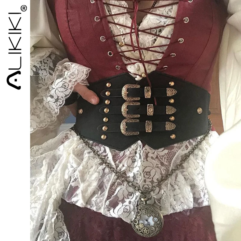 Женский корсет под грудь из искусственной кожи