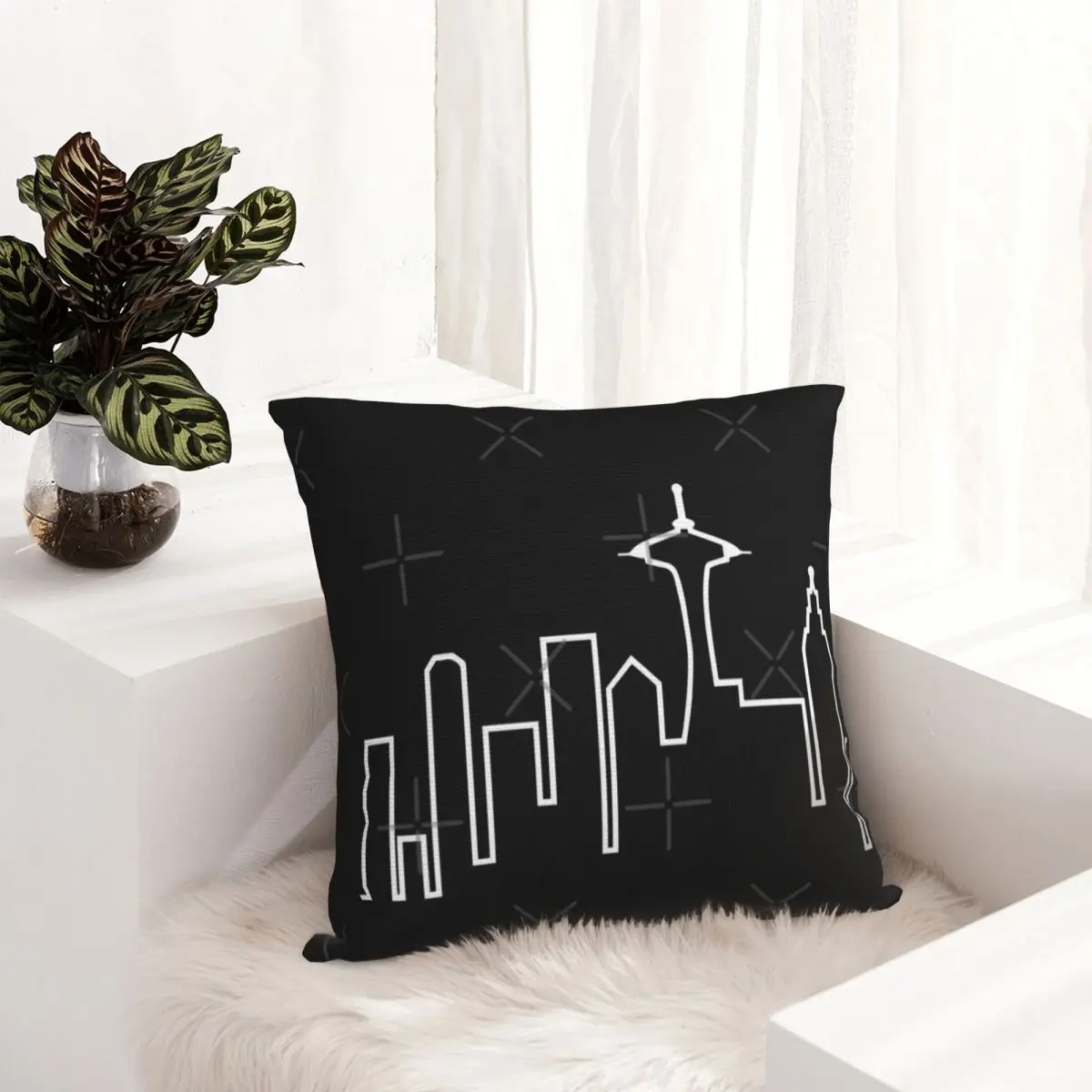 Наволочка для подушки Seattle Skyline Frasier 2 современные наволочки спальни декоративные