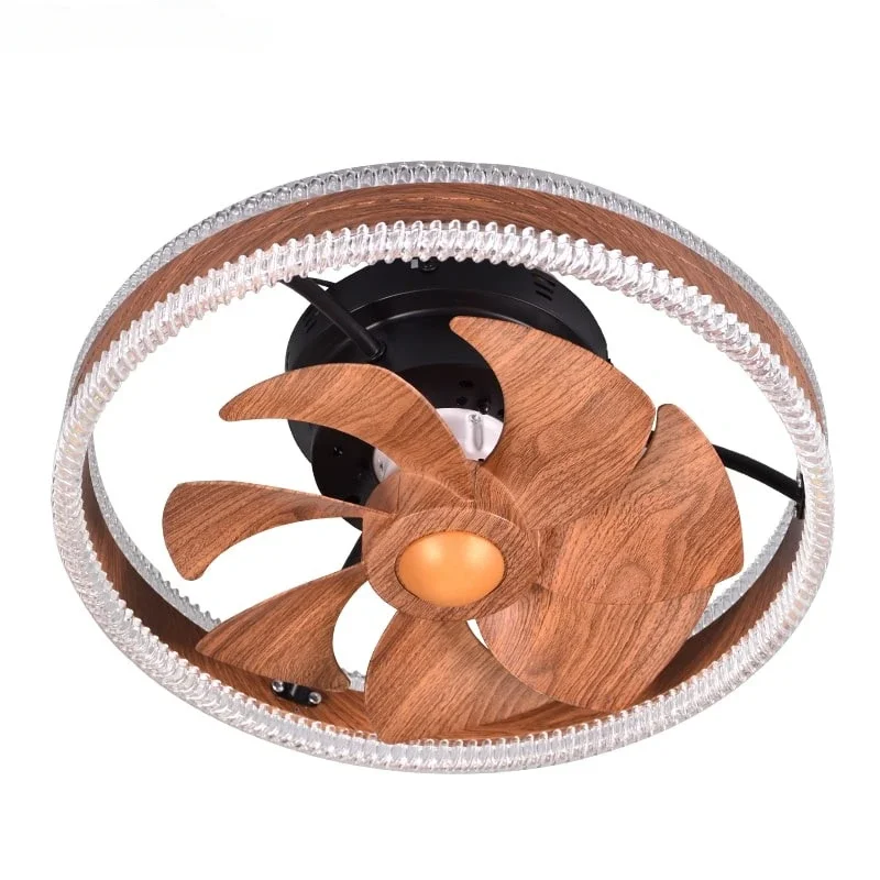 Современный потолочный вентилятор со стандартным интерьером из дерева акрила