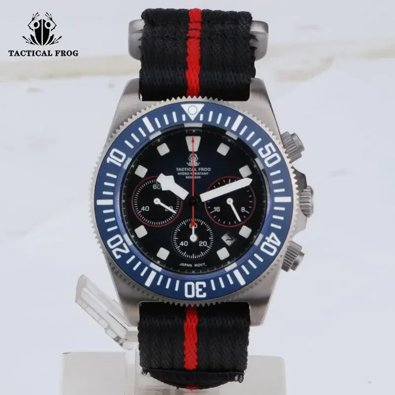 Часы мужские тактические с хронографом 20 АТМ на солнечной батарее