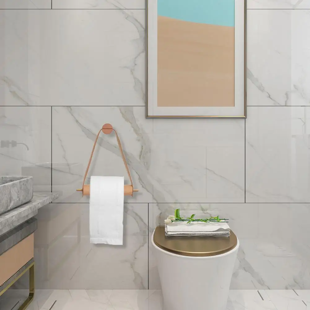 

Прочный держатель для бумажных полотенец, минималистичный держатель для бумаги, ремешок из искусственной кожи, органайзер для бумажных полотенец