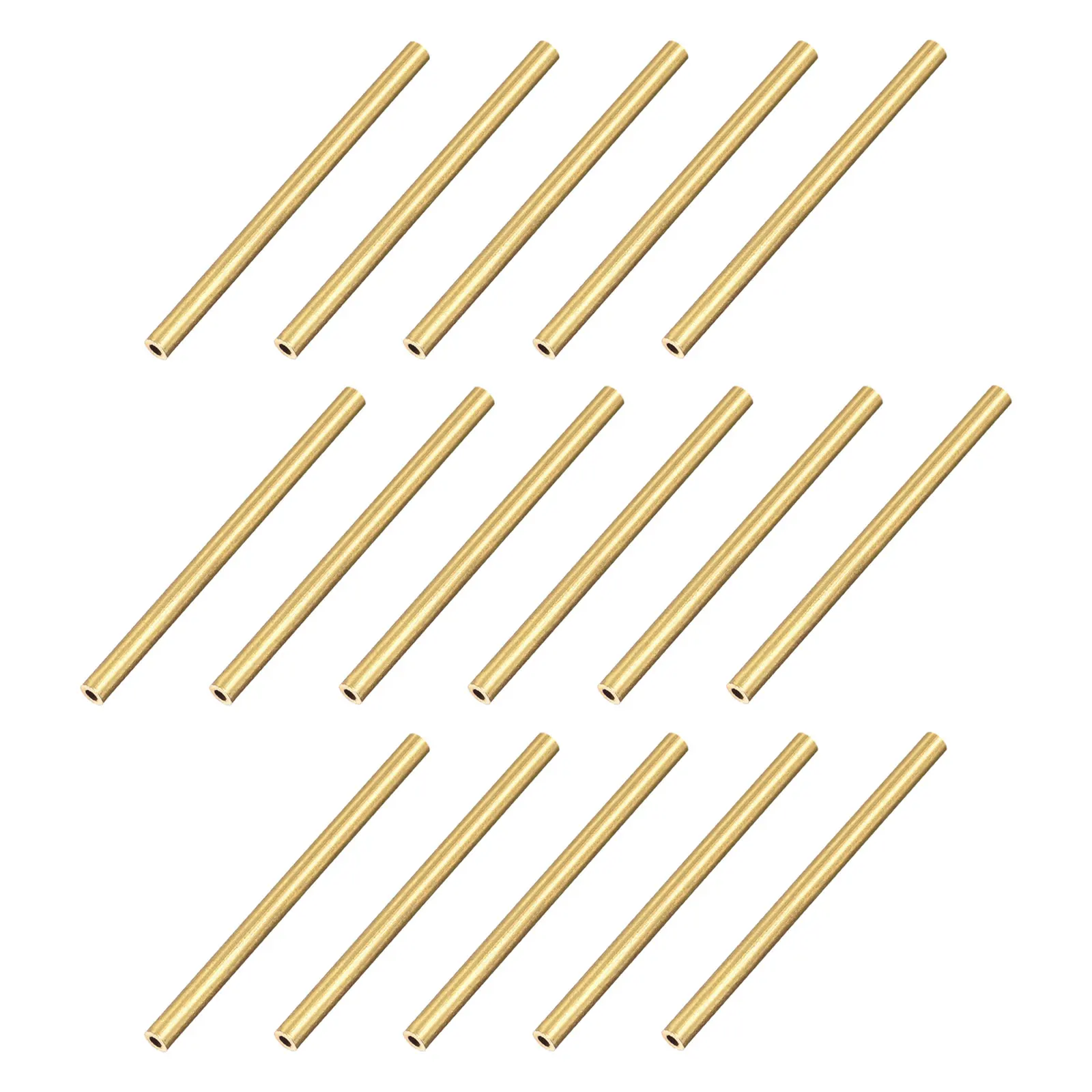 

Uxcell Brass Tube 2mm OD 0.5mm Wall Thickness 30mm Length Pipe Tubing for DIY 16 Pcs