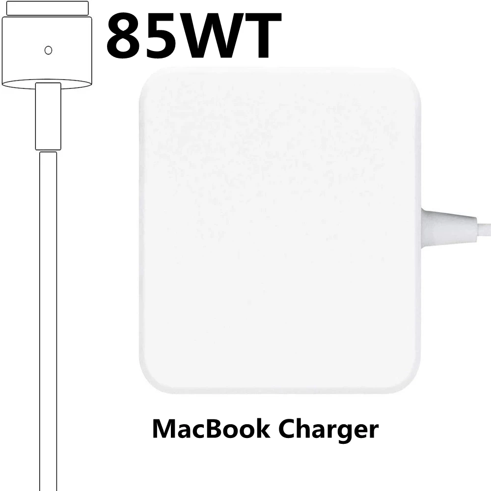 100% оригинальный, работает с логотипом, 85 Вт, магнитный, для 2 ноутбуков, блок питания, зарядное устройство для Macbook Pro 15 '17' Retina A1424 A1398
