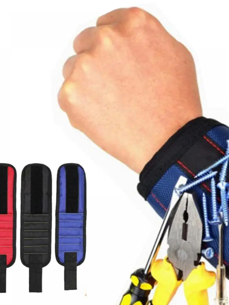 

1PC Wristband Gadgets Strong Magnetic Wristband Tool Belt Magnetic Wristband for Holding Screws Nails Drill Bits