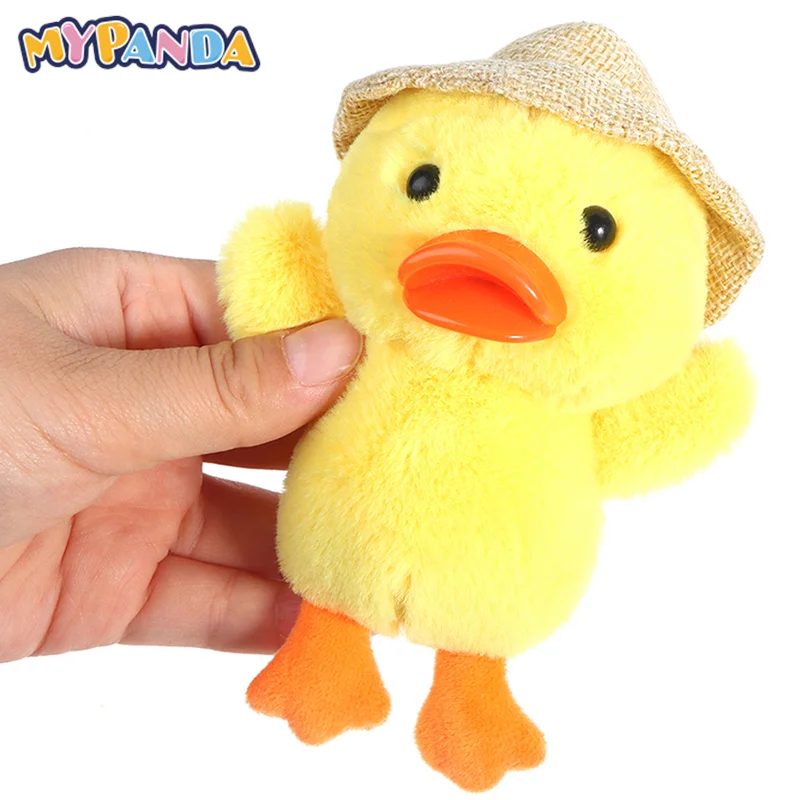 

1PC Kawaii Couple Floral Little Duck Doll Pendant Key Bag Plush Keychain Lovers Friends Cute Gift Accessories