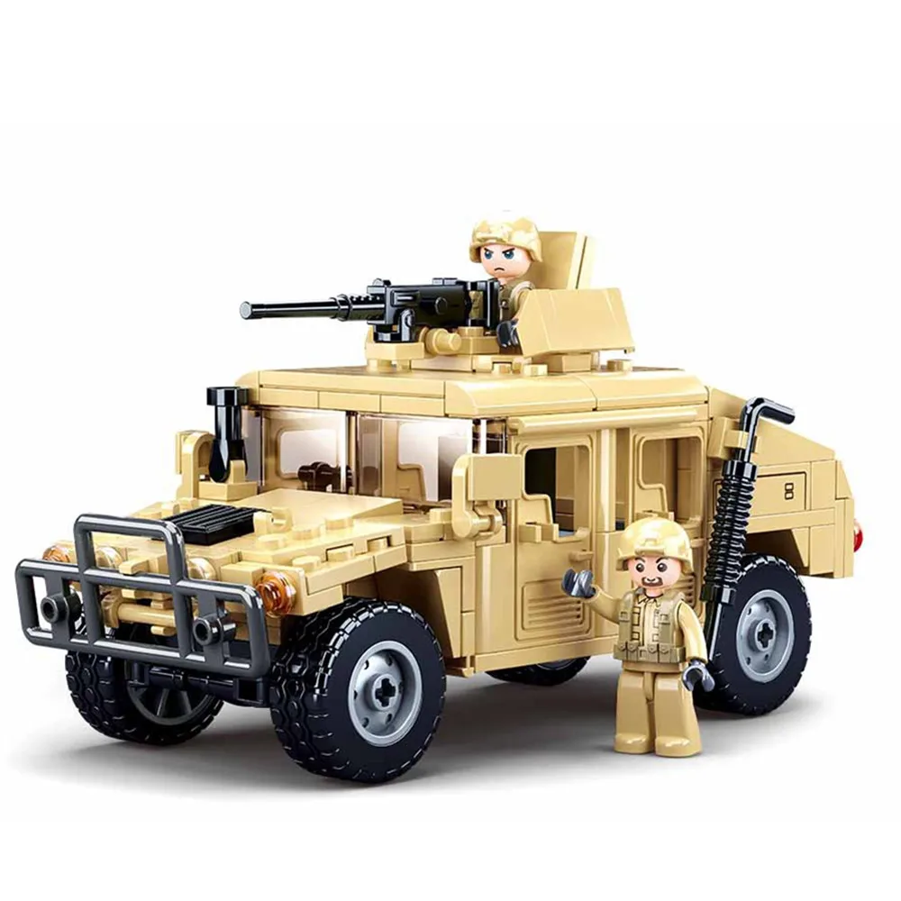 

2021 World War 2 WW2 Army Military Soldier City Police SWAT Assault Armor Vehicle Tank Model Building Blocks Bricks Kids Toys