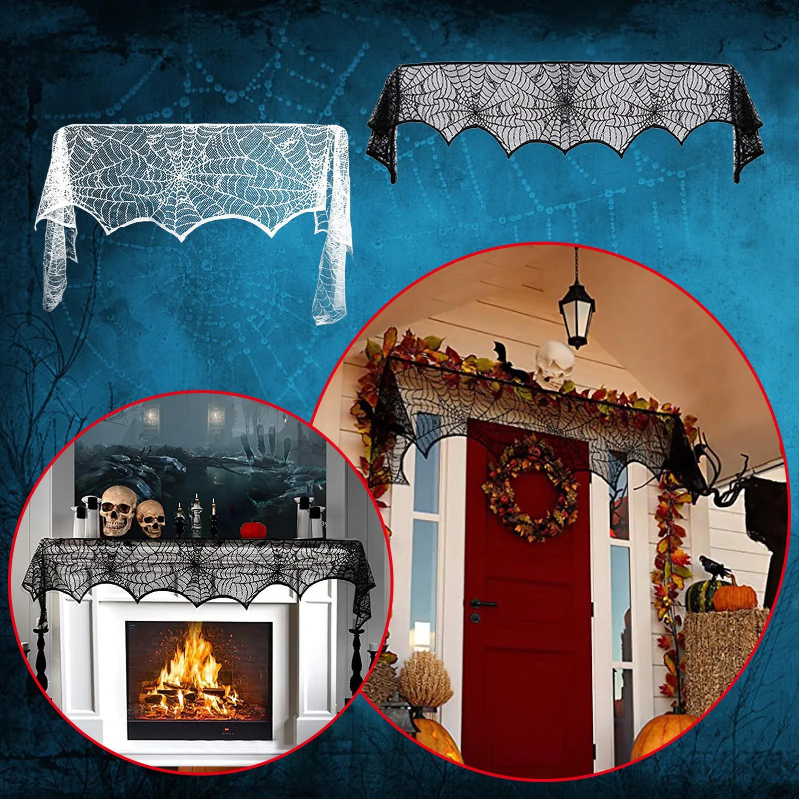 

Things to Hang from Car Mirror Thin Clear String for Hanging Thick Garland Decoration Halloween Decoration Festival Lace Table