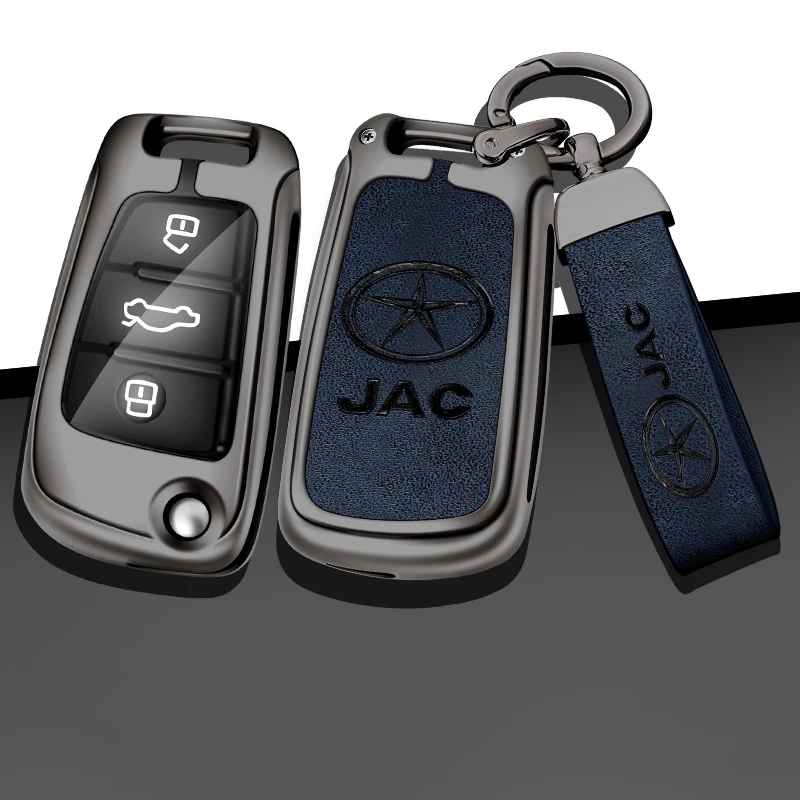 

Zinc Alloy Car Key Case Cover For Jac Ruifeng S2 Shuailing T6 Pickup Truck M3 Heyue RS Protection Keychain Interior Accessories
