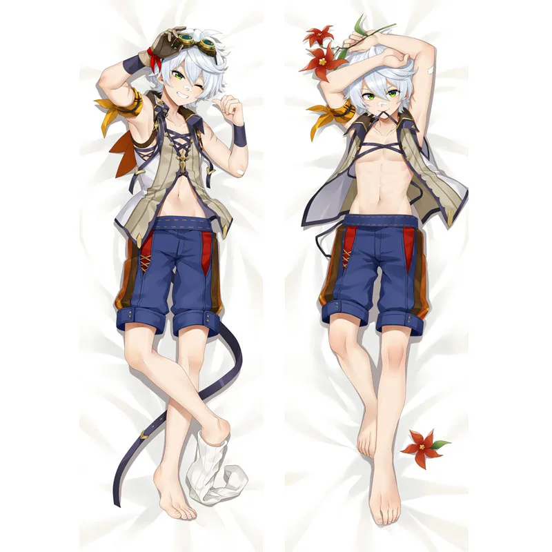 

Anime Game Genshin Impact Bennett Cosplay Bedding Dakimakura HD Huggable Body Cushion Pillow Cover Otaku DIY Custom Pillowcase
