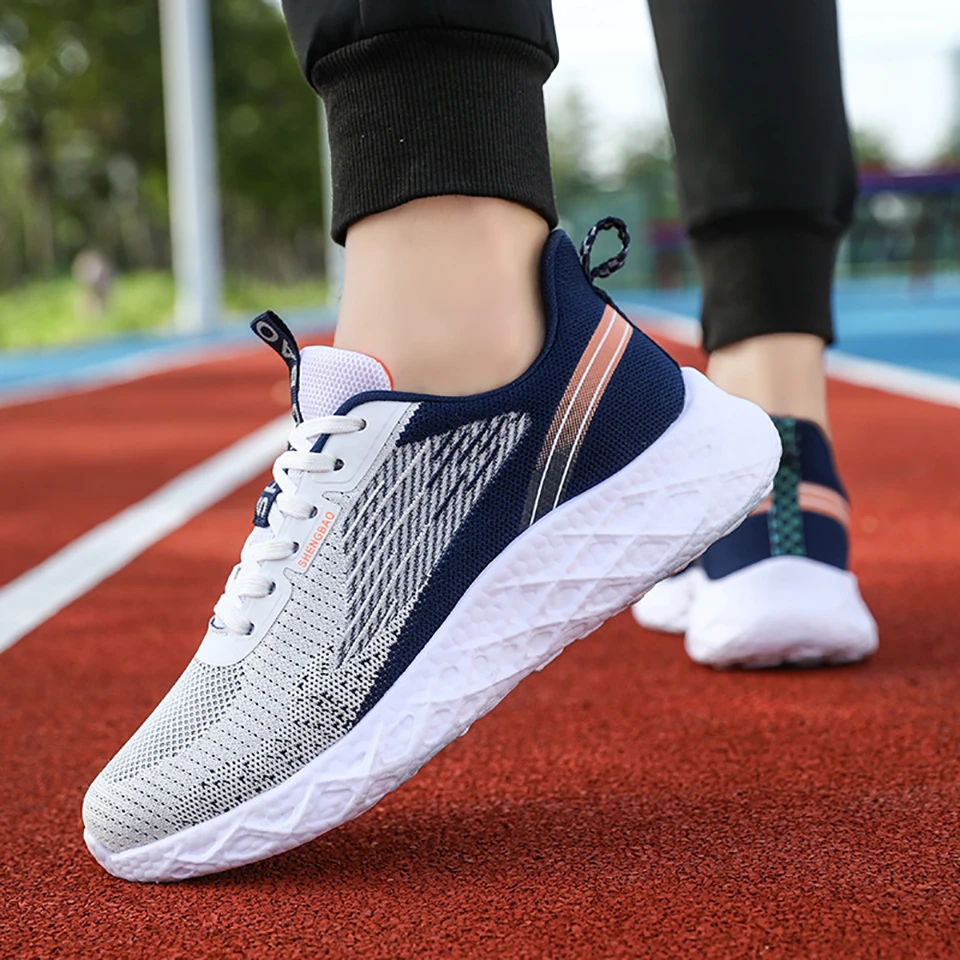 Loekeah Running Shoes Fashion Couple's Casual Sneakers Light Breathable Mesh Footwear Comfortable Outdoor Athletic Shoes Tennis
