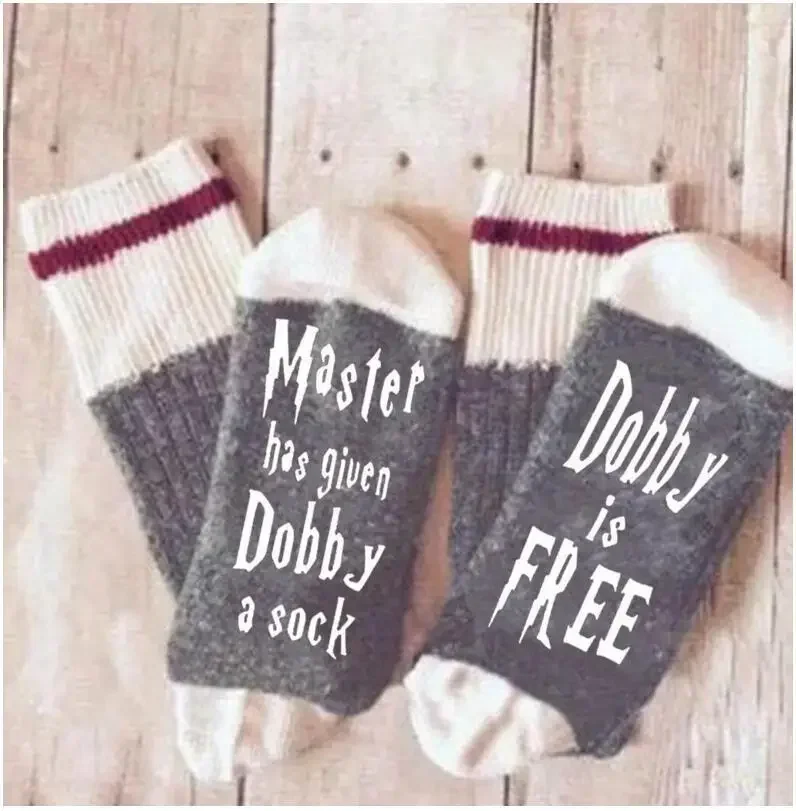Dobby Is Free модные носки с английскими буквами мужские и женские хлопковые Harris