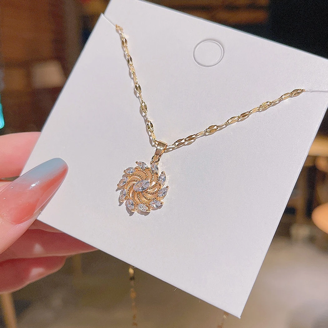 Модное ожерелье с подвеской в форме фейерверка изящное цепочка Ожерелье Стразы