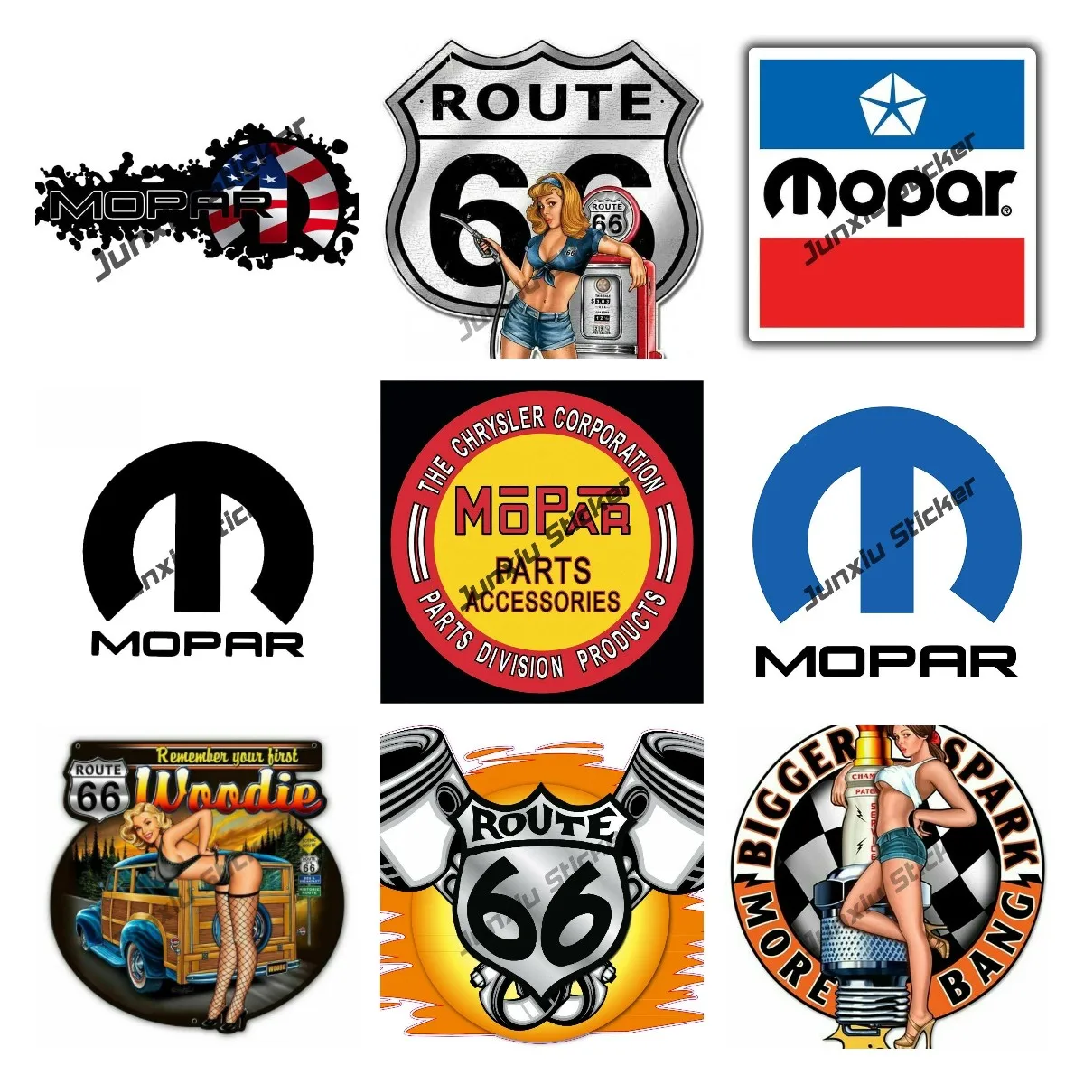 Vinyl Decal Waterproof Car Stickers Mopar Rv Jdm Car Accessories Decal Surfboard Motorcycle Windows Laptop Car Decal