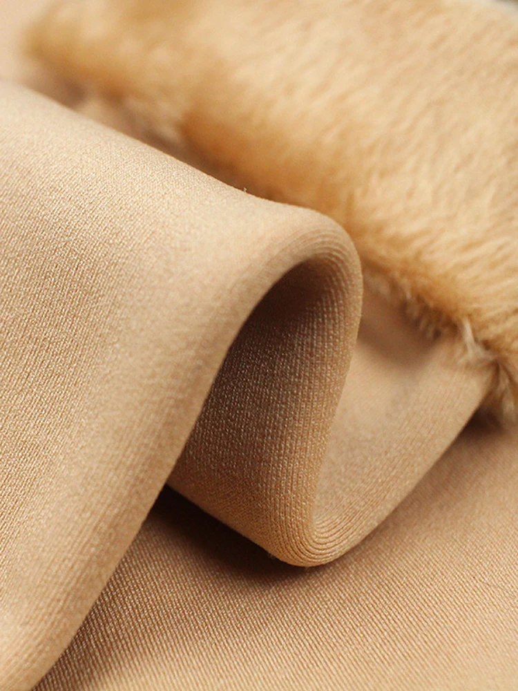 Wool Thigh High Socks Velvet Warm Fleece Women Thick Stockings Winter Boots Thermal Home Floor Black Over The Knee Ladies