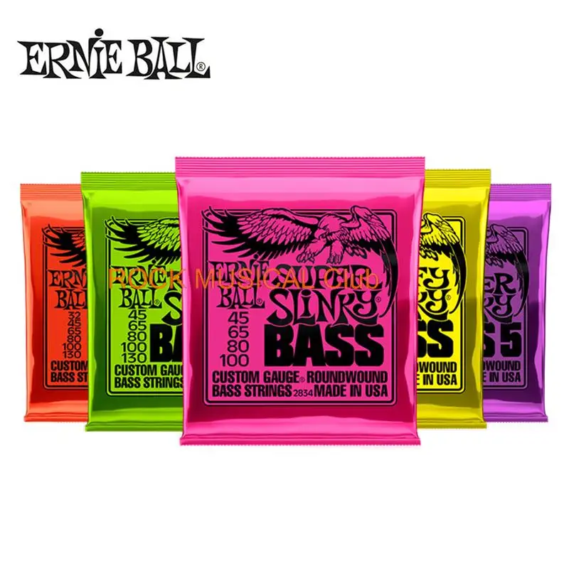 

Ernie ball Bass String 2836 Regular Slinky 5 Wound Guitar String Nickel-plated Rust-proof Strings Musical Instruments 2824 2833