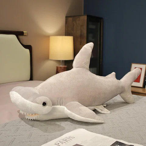 Огромный реалистичный КИТ, плюшевая игрушка, мягкая набивная Подушка для сна в виде морской головы, акулы, подушка для дивана, детская подушка для девочек, 100 см