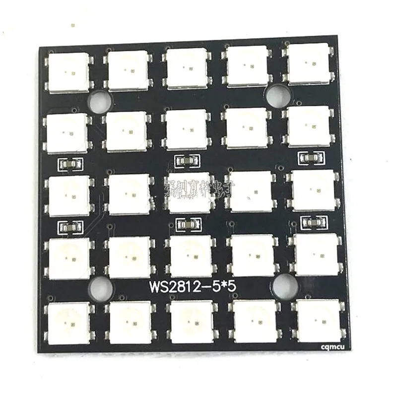 WS2812B 5 * 5-значный СВЕТОДИОДНЫЙ полноцветный драйвер 5050 RGB 25-значный цветсветильник